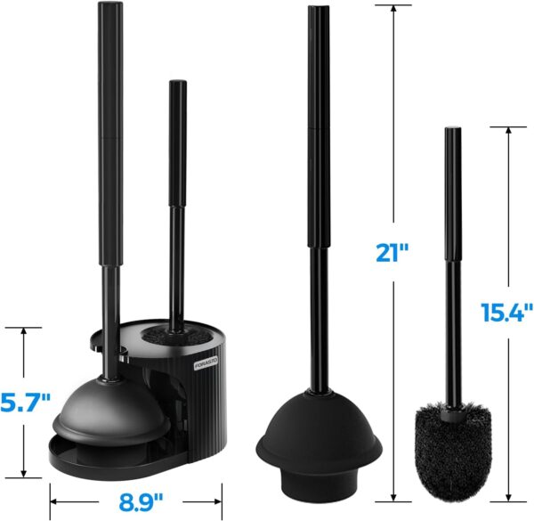 2 in 1 Toilet Plunger and Brush Set - Image 6