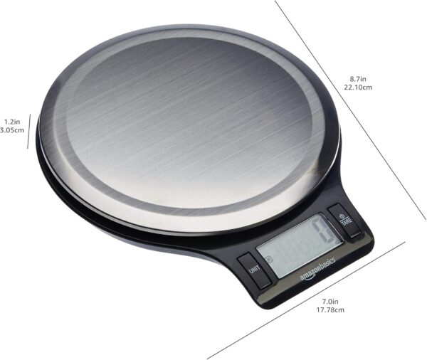 Digital Kitchen Scale with LCD Display, Stainless Steel - Image 6