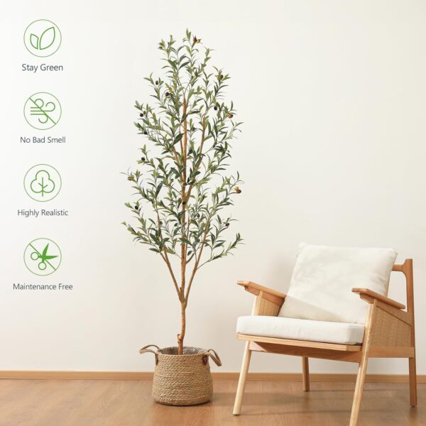 Kazeila Artificial Olive Tree 6FT - Image 6