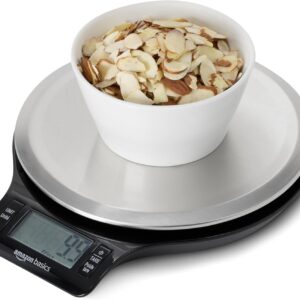 Digital Kitchen Scale with LCD Display, Stainless Steel