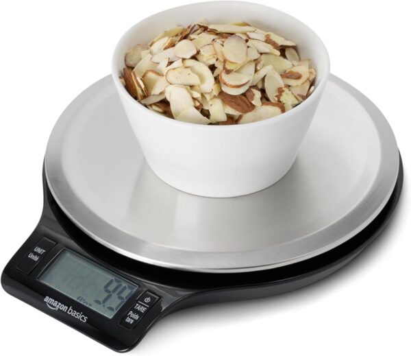 Digital Kitchen Scale with LCD Display, Stainless Steel