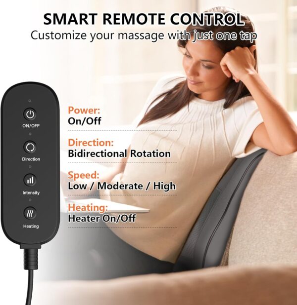 Back Massager with Heat Pain Relief Deep Tissue - Image 4