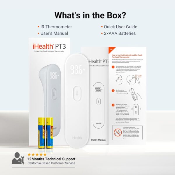 iHealth No-Touch Forehead Thermometer for Babies - Image 2