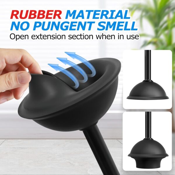 2 in 1 Toilet Plunger and Brush Set - Image 3