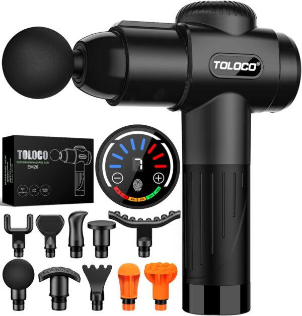 TOLOCO Massage Gun, Deep Tissue Back Massage