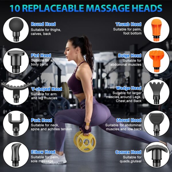 TOLOCO Massage Gun, Deep Tissue Back Massage - Image 5