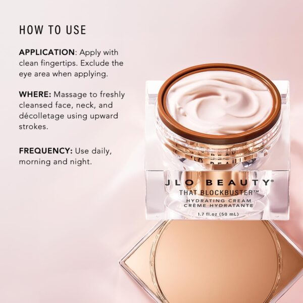 JLO Beauty Face Moisturizer, Hydrating Hyaluronic Acid Face Cream - Image 4