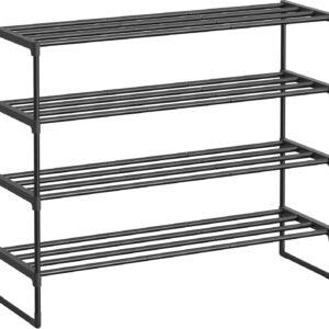 SONGMICS Shoe Rack, 4-Tier Shoe Organizer