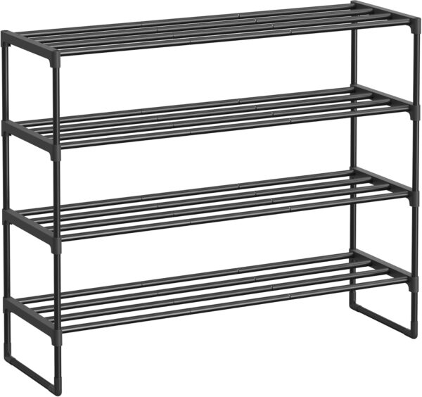 SONGMICS Shoe Rack, 4-Tier Shoe Organizer