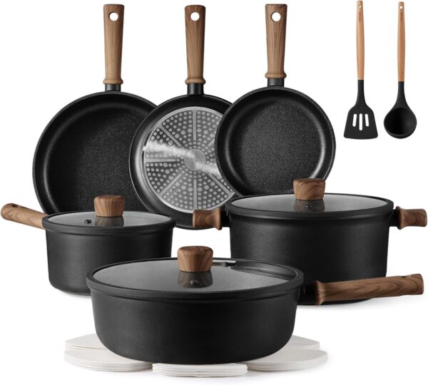 Cookware Set 16pcs Kitchen , Pot and Pan Non Stick