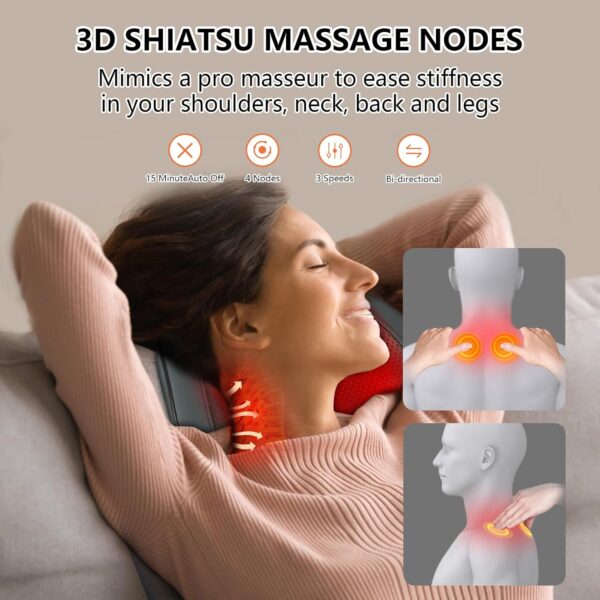 Back Massager with Heat Pain Relief Deep Tissue - Image 5