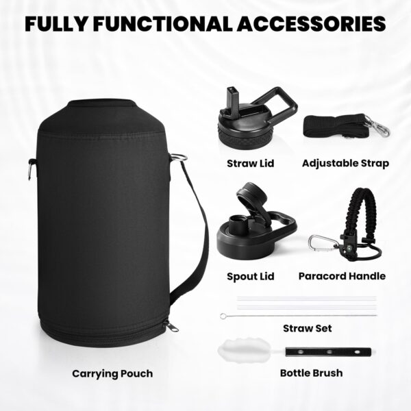 One Gallon Water Bottle Insulated - Image 2