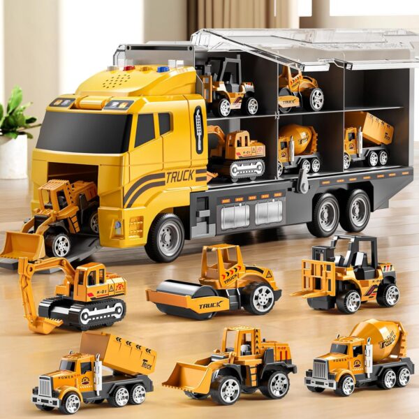 Toddler Boys Construction Truck Vehicle Toy Set