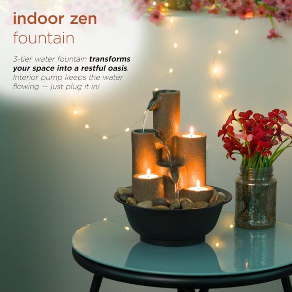 Tabletop Tiered Water Candles for Desktop and Table - Image 5