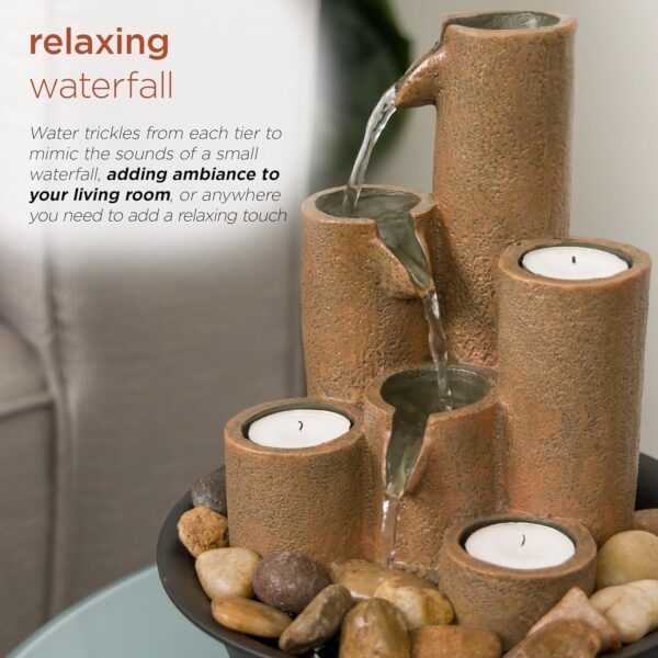 Tabletop Tiered Water Candles for Desktop and Table - Image 4