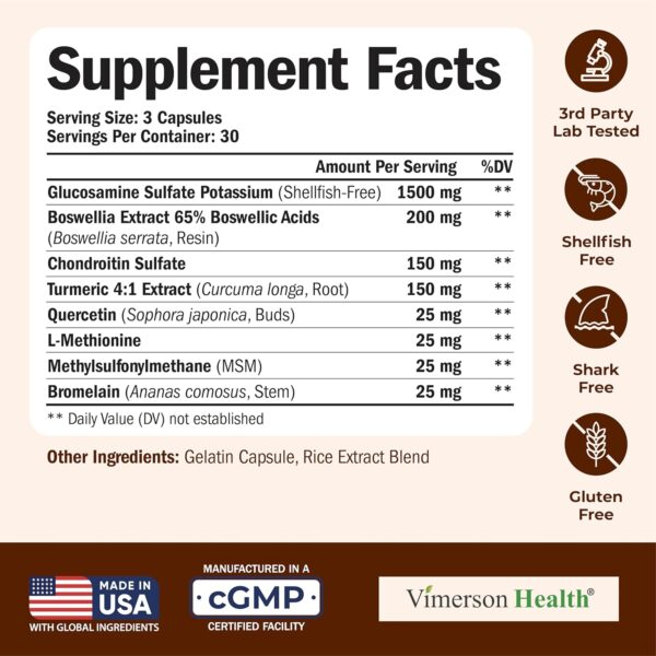 Glucosamine Chondroitin MSM and Turmeric Supplement - Image 6