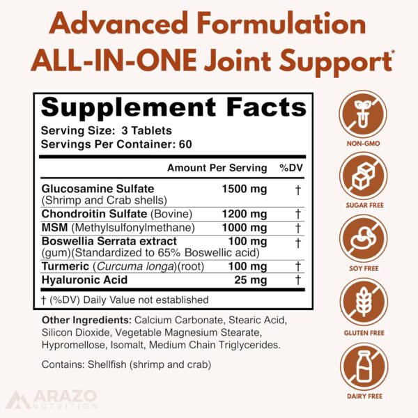 Arazo Nutrition Glucosamine joint support - Image 8