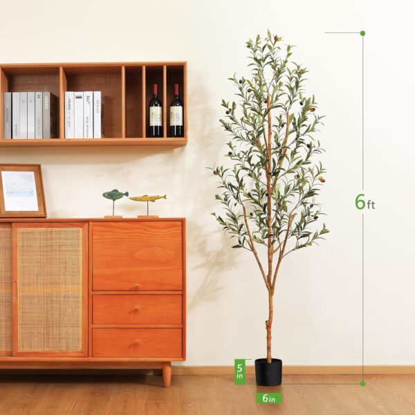 Kazeila Artificial Olive Tree 6FT - Image 5