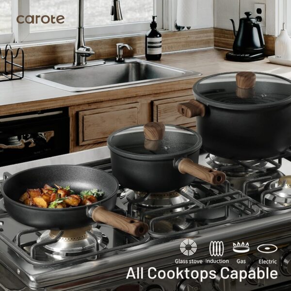 Cookware Set 16pcs Kitchen , Pot and Pan Non Stick - Image 3