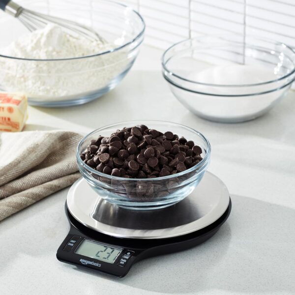 Digital Kitchen Scale with LCD Display, Stainless Steel - Image 3