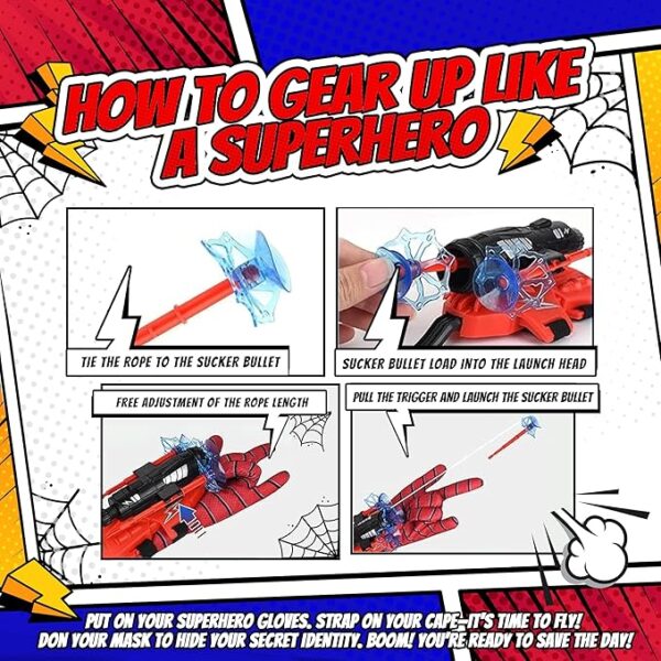 Superhero Web-Slinging Toy Set – 7-in-1 - Image 5
