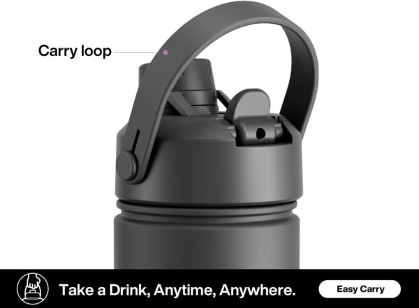 26 oz Insulated Water Bottle with 2-in-1 - Image 4