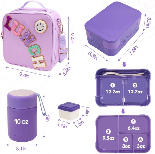 Preppy Lunch Box with 6 Compartment - Image 6