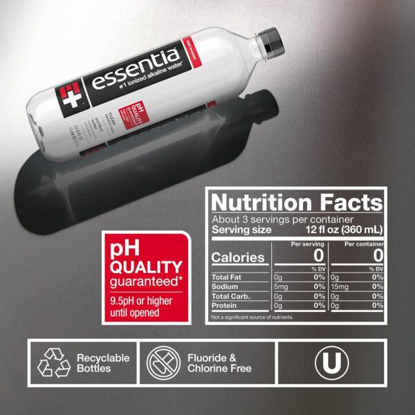 Essentia Water Bottled 1 Litre (Pack of 12) - Image 3
