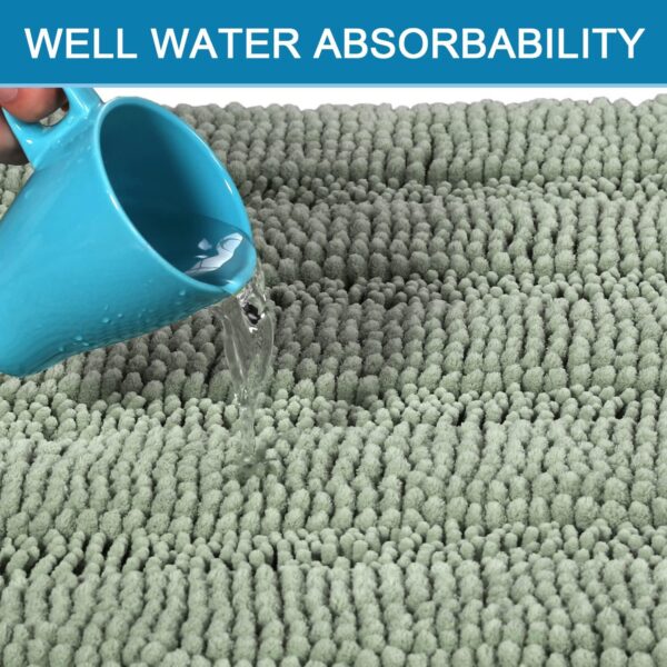 H.VERSAILTEX Sage Bathroom Rugs - Image 3
