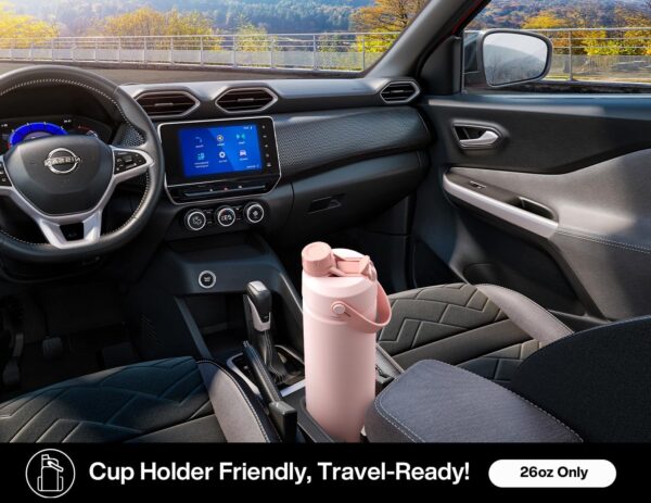 26 oz Insulated Water Bottle with 2-in-1 - Image 5