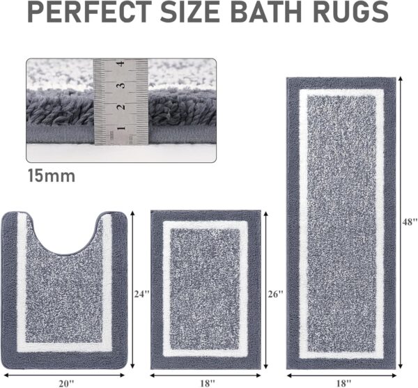 Pauwer Ultra Soft Non-Slip Bathroom Mat - Image 7